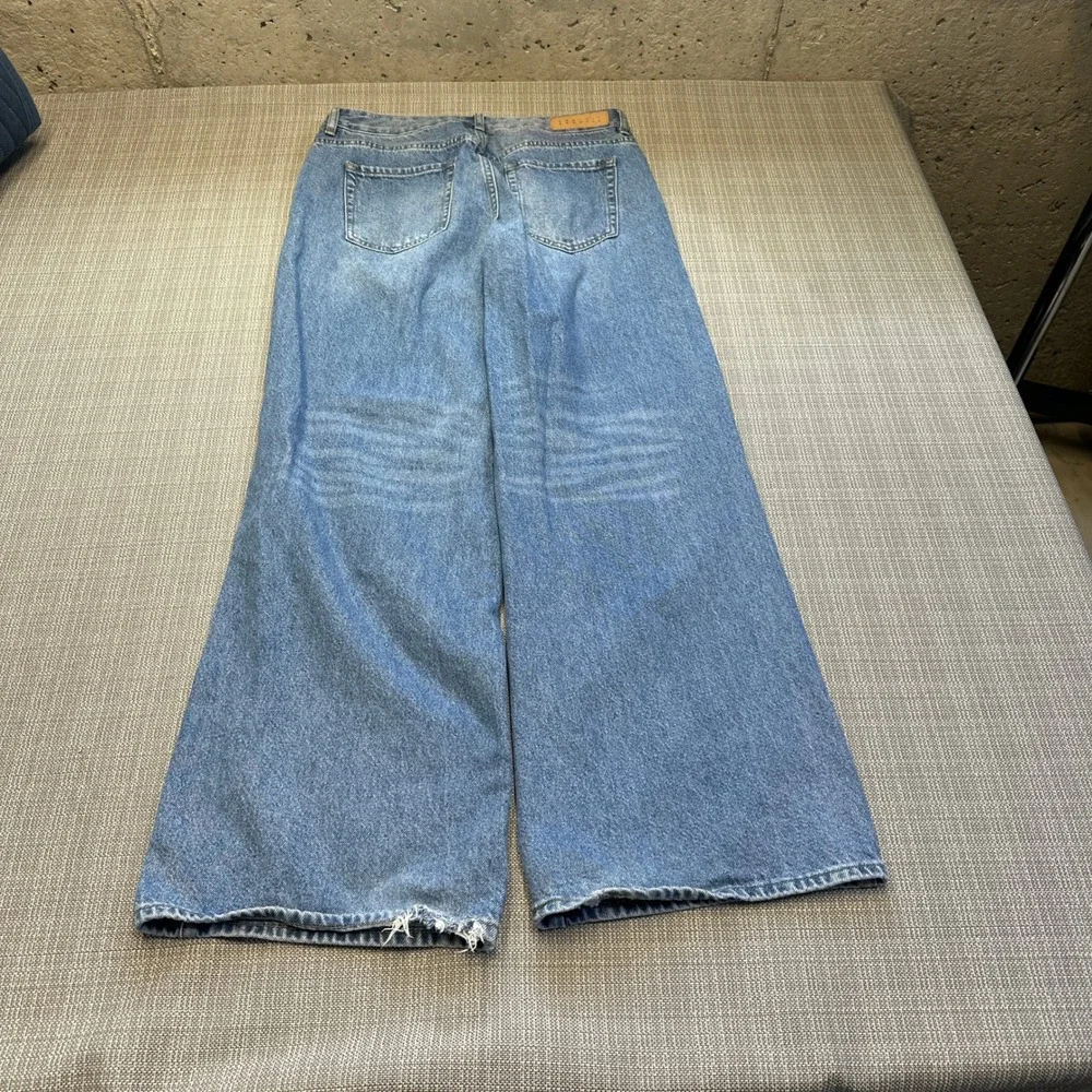 PacSun Y2K Baggy Wide Leg Jeans‎ size 28 Low Rise Skater Indie Distressed